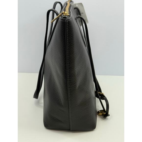 COACH Bella Small Pebbled Leather Tote Bag Purse Black NWT - Picture 3 of 6